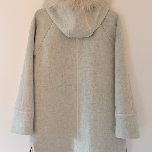J. Crew Summit Parka Italian Stadium Cloth Wool Nello Gori Size 6 NWT - Picture 4 of 7